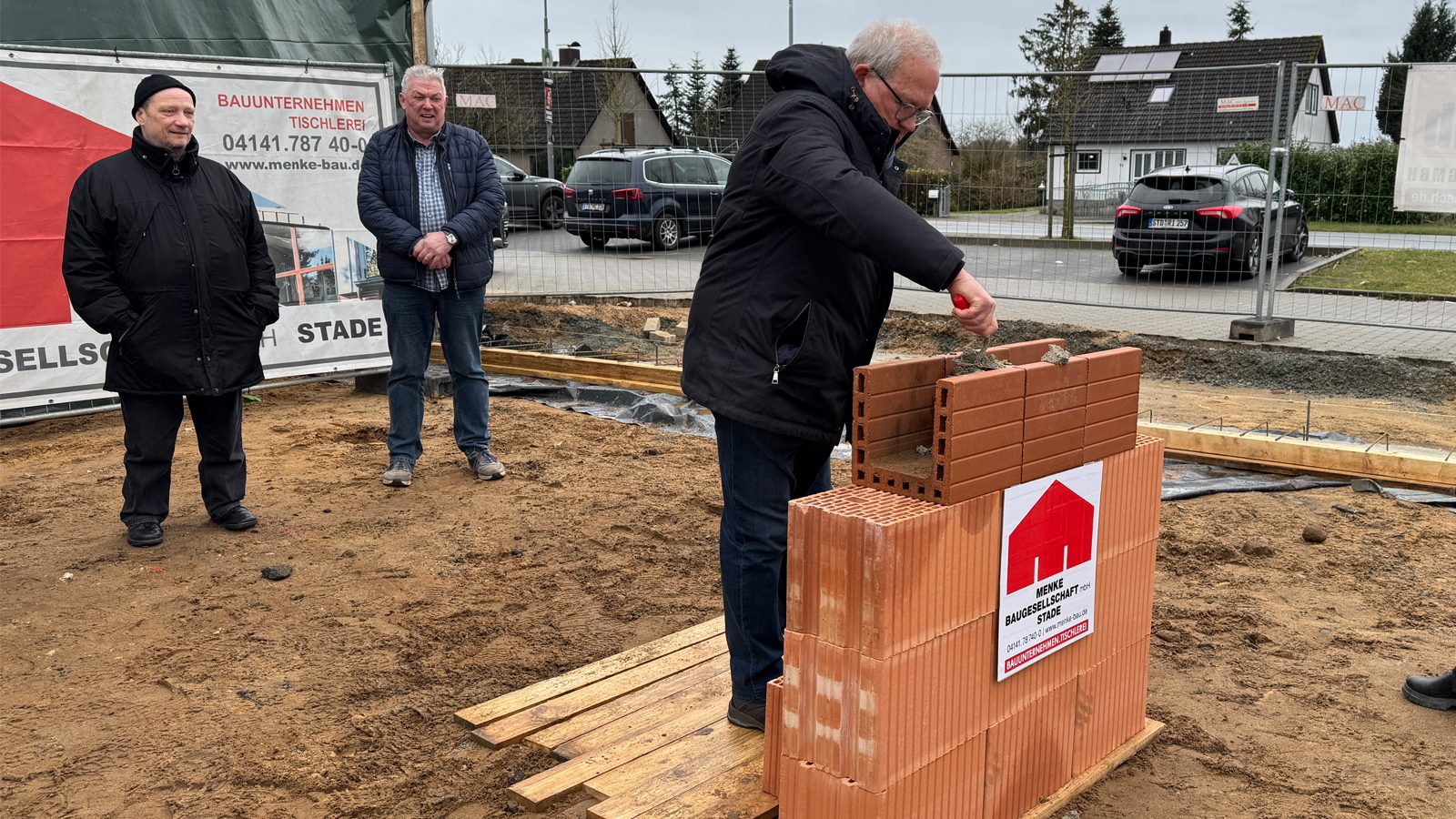 Grundsteinlegung Praxisanbau