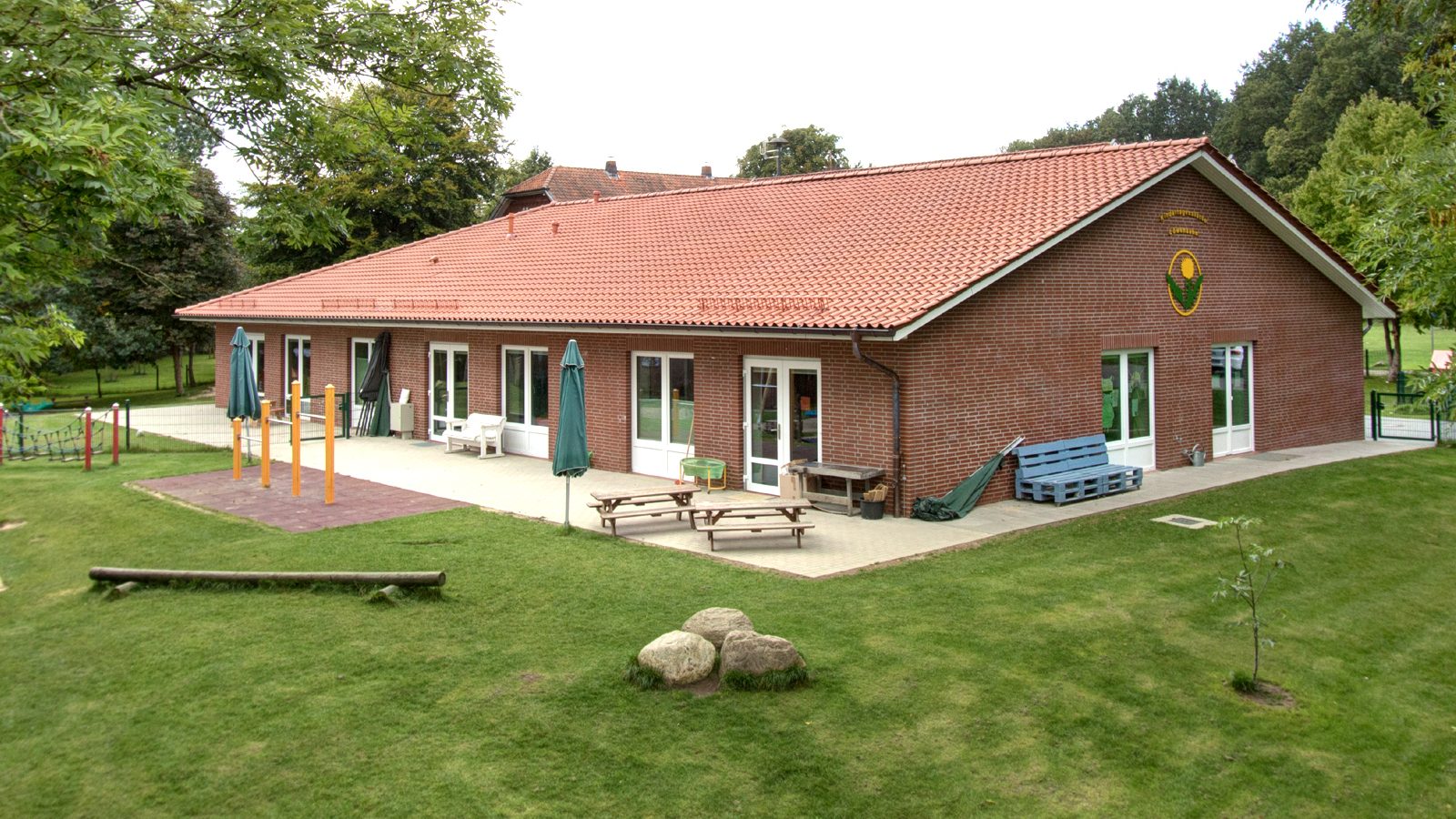 Ansicht vom Außenspielbereich